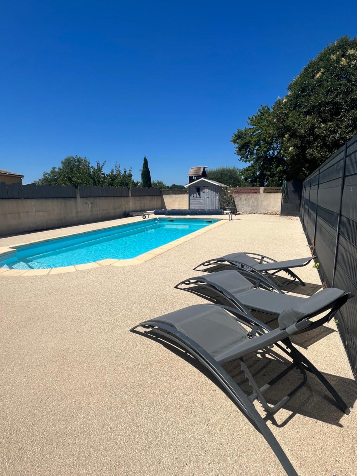 Studio Menthe-Clim-Terrain De Petanque-Piscine Collective Saint-Paul-Trois-Chateaux ภายนอก รูปภาพ